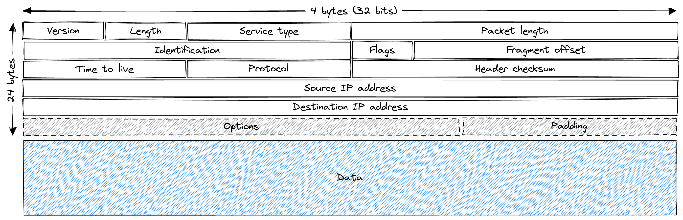 IP packet format